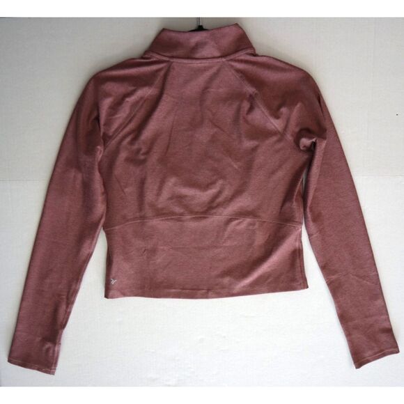 Old Navy 724652 Women's Sz S Mauve Heather CloudComfy Cropped 1/4 Zip Pullover - Picture 11 of 11
